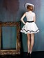 Χαμηλού Κόστους Κοκτέιλ Φορέματα-Βραδινή τουαλέτα Κοκτέιλ Πάρτι Φόρεμα Λαιμόκοψη V Αμάνικο Κοντό / Μίνι Spandex με Ζώνη / Κορδέλα 2020