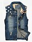 cheap Men&#039;s Jackets &amp; Coats-Men&#039;s Print Sleeveless Top , Cotton / Denim Casual