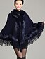 Χαμηλού Κόστους Women&#039;s Fur &amp; Faux Fur Coats-Εσάρπες Γυναικείο Ψεύτικη γούνα