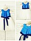 cheap Flower Girl Dresses-A-Line Knee Length Flower Girl Dress Cute Prom Dress Tulle with Sash / Ribbon Fit 3-16 Years