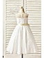 cheap Flower Girl Dresses-A-Line Ankle Length Flower Girl Dress Wedding Cute Prom Dress Tulle with Sash / Ribbon Fit 3-16 Years