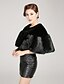 cheap Women&#039;s Fur &amp; Faux Fur Coats-Women&#039;s Winter Cloak / Capes Daily Vintage Short Solid Colored Black One-Size