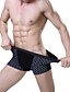 cheap Men&#039;s Briefs Underwear-Men&#039;s Patchwork Sexy Boxer Briefs Plaid 1 Piece Black Brown Dark Blue L XL XXL
