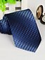 cheap Men&#039;s Accessories-Blue Rhombic Pattern Polyester Yarn Arrow Type Tie Necktie