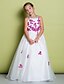 cheap Flower Girl Dresses-A-Line Floor Length Flower Girl Dresses Pageant Organza Sleeveless Jewel Neck with Beading