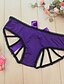 cheap Panties-Women&#039;s Cotton Shorties &amp; Boyshorts Panties / Ultra Sexy Panty / Seamless Panty Patchwork Purple Fuchsia Brown