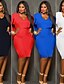 cheap Women&#039;s Dresses-Women&#039;s Classic &amp; Timeless A Line Dress - Solid Color Classic Style High Waist Deep V / Sexy