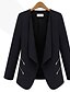 cheap Women&#039;s Blazer&amp;Suits-Women&#039;s Solid Blue / Black Blazer,Vintage Asymmetrical Long Sleeve