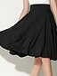 cheap Plus Size Bottoms-Women&#039;s Swing Skirts Daily Solid Colored Pleated Light Green Black Pink S M L