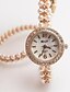 cheap Watches-Women&#039;s Fashion Watch Bracelet Watch Unique Creative Watch Quartz Gold Imitation Diamond Analog Pearls Elegant Bohemian Sparkle - White