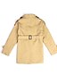 billige Yderbeklædning-Børn Drenge Pænt tøj Ensfarvet Langærmet Lang Trenchcoat