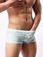 abordables Ropa interior y calcetines de hombre-Men&#039;s 1 Piece Lace Boxer Briefs Solid Colored White Black Khaki M L XL