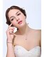 cheap Jewelry Sets-Women&#039;s Cubic Zirconia Rhinestone Wedding Party Special Occasion Anniversary Birthday Engagement Gift Daily Silver Alloy Earrings