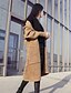 cheap Women&#039;s Coats &amp; Trench Coats-Winter Women&#039;s Solid Color Brown / Gray Coats &amp; Jackets , Sexy / Party Tailored Collar Long Sleeve