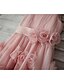 זול שמלות לילדות פרחים-גזרת A באורך  הברך שמלות לילדות פרחים חגים שיפון ללא שרוולים רצועות עם סרט