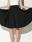 preiswerte Unterteile für Frauen in Übergrößen-Damen Schaukel Röcke Täglich Einfarbig Gefaltet Leicht Grün Schwarz Rosa S M L