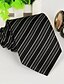 cheap Men&#039;s Accessories-Black White Gray Striped Men Business Occupational Tie