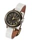 cheap Fashion Watches-Women&#039;s Wrist Watch Quartz Leather Black Casual Watch Analog Ladies Charm Fashion - Dark Brown White Green / Stainless Steel