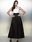 Χαμηλού Κόστους Φορέματα ειδικών περιστάσεων-Γραμμή Α Illusion Seckline Μέχρι τον αστράγαλο Οργάντζα / Ταφτάς Φόρεμα με Κουμπί με TS Couture®