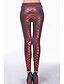 cheap Leggings-Women&#039;s Metallic Legging - Animal Dark Blue Olive Wine