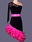 cheap Latin Dancewear-Latin Dance Dresses Women&#039;s Training / Performance Spandex / Crepe Side-Draped / Crystals / Rhinestones Dress / Waist Belt / Samba