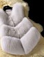 cheap Fur Vests-Women Faux Fur Top , Lined