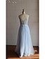 cheap Special Occasion Dresses-A-Line Elegant Dress Prom Floor Length Sleeveless Scoop Neck Lace with Lace Sash / Ribbon 2023
