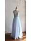 cheap Special Occasion Dresses-A-Line Elegant Dress Prom Floor Length Sleeveless Scoop Neck Lace with Lace Sash / Ribbon 2023