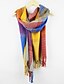 preiswerte Schals für Damen-Damen Freizeit Winter Kaschmir Regenbogen
