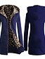 cheap Women&#039;s Coats &amp; Trench Coats-Cindy  Women&#039;s Leopard Multi-color Sweats &amp; Hoodies , Sexy / Casual / Work Hoodie Long Sleeve