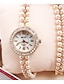 cheap Watches-Women&#039;s Fashion Watch Bracelet Watch Unique Creative Watch Quartz Gold Imitation Diamond Analog Pearls Elegant Bohemian Sparkle - White
