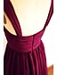 cheap Bridesmaid Dresses-A-Line Bridesmaid Dress Straps Sleeveless Knee Length Chiffon with Criss Cross 2022