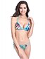 cheap Women&#039;s Swimwear &amp; Bikinis-Women&#039;s Swimwear Bikini Swimsuit Print Rainbow Halter Neck Bathing Suits Color Block Floral