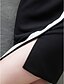 abordables Vestidos de Ocasión Especial-Funda / Columna Vestiditos Negros Festivos Fiesta de Cóctel Vestido Un Hombro Manga Corta Corto / Mini Jersey con Apliques 2021