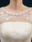 cheap Bridesmaid Dresses-Sheath / Column Jewel Neck Short / Mini Tulle / Floral Lace Bridesmaid Dress with Appliques by