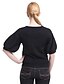 cheap Sweaters-Women&#039;s Solid Colored Pullover Butterfly Sleeves Regular Sweater Cardigans Round Neck Winter Black / Flare Sleeve