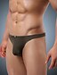 billiga Underkläder för män-Herr Kalsong Underkläder Solid färg Syntetiskt siden Låg Midja Sexig Vit Svart Grön M L XL