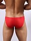 cheap Men&#039;s Exotic Underwear-Men&#039;s Polyester / Mesh Solid Colored Red Green Blue