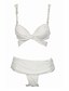 tanie Stroje Kąpielowe Damskie-Damskie Stroje kąpielowe Bikini Kostium kąpielowy Solidne kolory Czarny Biały Kantarka Kostiumy kąpielowe Retro Krzyż