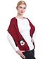 abordables Pulls &amp; Gilets Femme-Normal Cardigan Femme Vintage,Couleur Pleine Noir Manches Longues Coton Lin Autres Automne Moyen Non Elastique