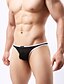 cheap Men&#039;s Exotic Underwear-Men&#039;s Mesh G-string Underwear Solid Colored Low Waist White Black Red M L XL