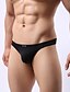 billiga Underkläder för män-Herr G-string-underkläder 1 st. Underkläder Solid färg Syntetiskt siden Erotisk Svart Kaki M L XL
