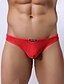 cheap Men&#039;s Exotic Underwear-Men&#039;s Polyester / Mesh Solid Colored Red Green Blue