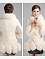 cheap Women&#039;s Outerwear-Women&#039;s Faux Fur / Faux Leather White / Black XL / XXL / XXXL