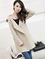 cheap Women&#039;s Sweaters-Women&#039;s Vintage Long Cardigan,Solid Beige Brown Gray Notch Lapel Long Sleeve Others All Seasons Thick Stretchy