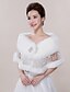 cheap Wraps &amp; Shawls-Sleeveless Shrugs Faux Fur Wedding / Party Evening / Casual Wedding  Wraps / Fur Wraps With Rhinestone / Lace / Sequin