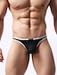 cheap Men&#039;s Briefs Underwear-Men&#039;s Ultra Sexy Panty Solid Colored Low Waist Black M L XL