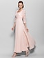 cheap Mother of the Bride Dresses-A-Line Sweetheart Neckline Ankle Length Chiffon / Lace Bodice Mother of the Bride Dress with Sequin / Lace / Ruched by LAN TING BRIDE®