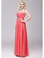 cheap Prom Dresses-A-Line Open Back Dress Prom Floor Length Sleeveless Illusion Neck Chiffon with Beading 2023