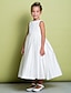 Недорогие Детские праздничные платья-A-Line Ankle Length Flower Girl Dress Wedding Cute Prom Dress Satin with Lace Fit 3-16 Years